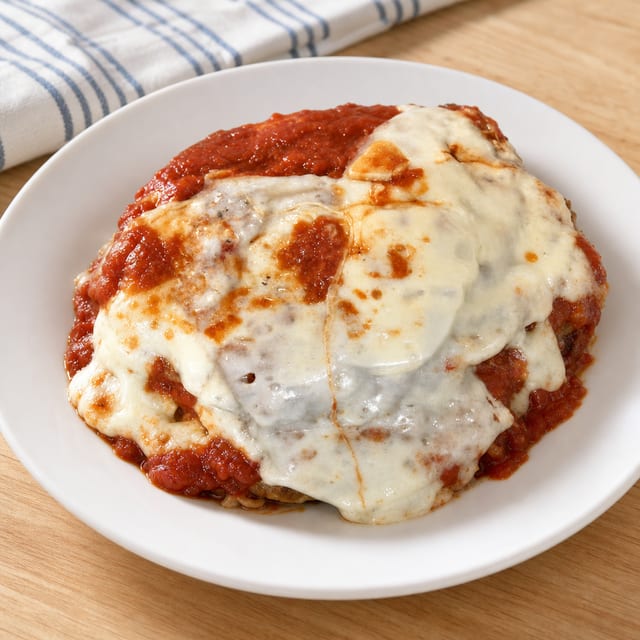 Eggplant Parmigiana Pasta.