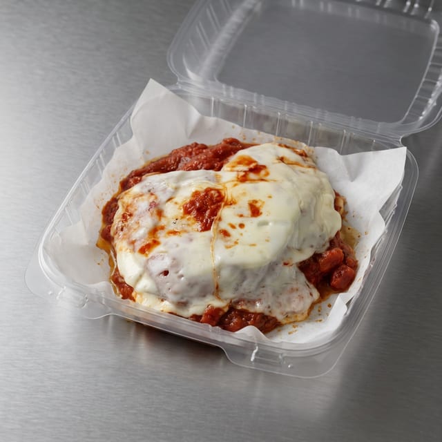 Eggplant Parmigiana Sandwich.